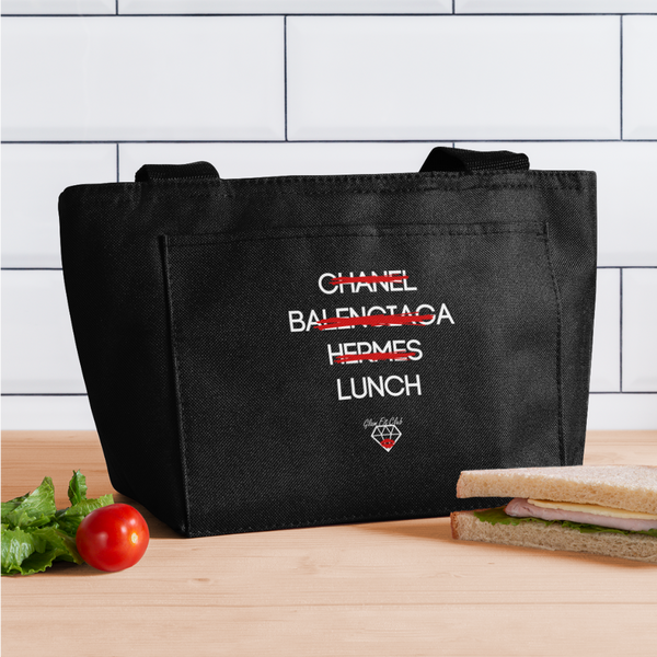 Glam Fit, Not Designer Lunch Bag - black